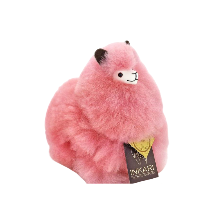 Alpaca Small, Rainbow Cotton Candy - H23 cm.